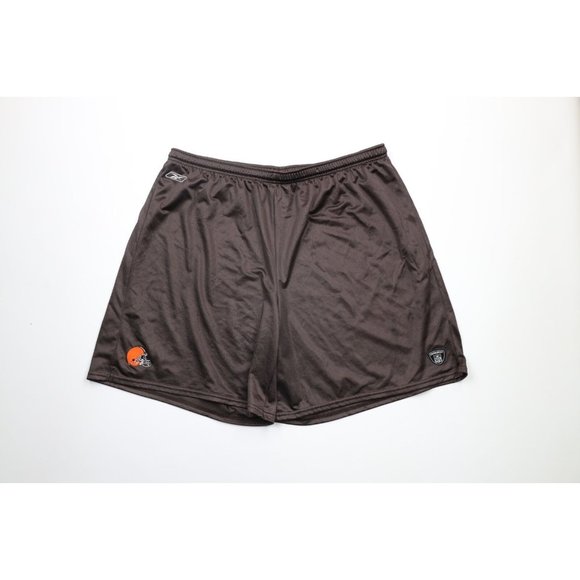 Vintage Reebok Mens 4XL Spell Out Above Knee Cleveland Browns Football Shorts